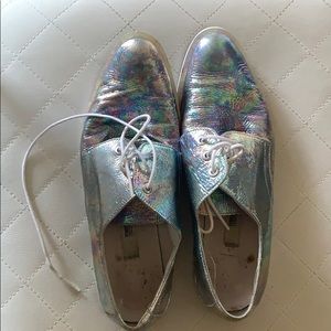 Mista Rainbow Silver Shoes